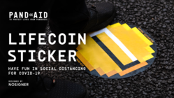 ソーシャルディスタンスを楽しもう。LIFECOINステッカー のトップ画像
