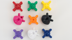 知育玩具つのつのサイコロ&テトラ海外展開のための新金型作成 のトップ画像