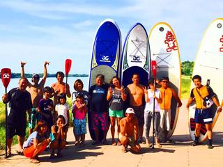 スタンドアップパドルボードによる水難事故防止活動 のトップ画像