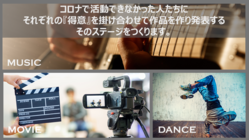 コロナ禍の学生の音楽活動、映像作成活動、ダンス活動を応援したい のトップ画像