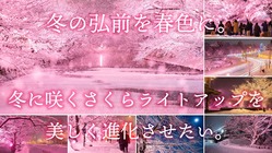 冬の弘前を春色に。冬に咲くさくらライトアップを美しく進化させたい。 のトップ画像