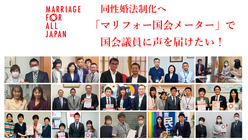 同性婚法制化へ「マリフォー国会メーター」で国会議員に声を届けたい！ のトップ画像
