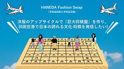 洋服で『巨大将棋盤』を作り、羽田空港で日本文化・将棋を発信したい！