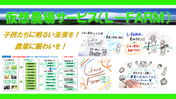 子供たちに明るい未来を！農業に賑わいを！『仮想農場サービス』 のトップ画像