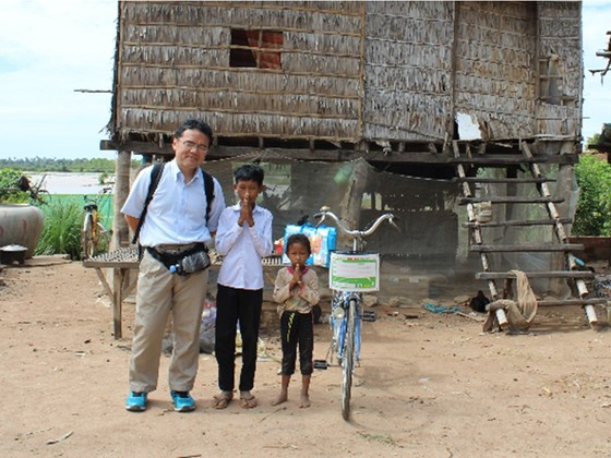 カンボジアの通学困難な子ども達に自転車をプレゼントしたい！