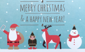 お礼のクリスマスカード
