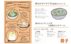 和歌山大学の学生が考案したオリジナル青みかん料理レシピ集！（冊子版）