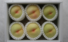 清水白桃（１箱６個入、1.5ｋｇ前後）