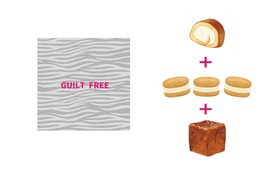 GUILT FREE(ギルティフリー)ロールケーキ＆クリームサンド＆ヴィジィブレッドセットコース