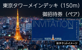 【4月1日追加】東京タワーメインデッキ（150ｍ）お気持ち上乗せ 御招待券（ペア）付きコース