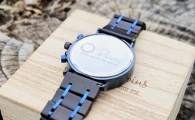 ◆４色セット購入で早割55%OFF◆ 【Besoins】オリジナルケース付木製腕時計 全４色セット