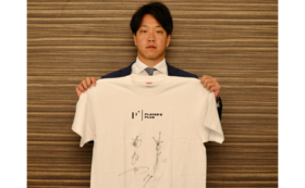柳 裕也 選手サイン入りPlayer's PlusオリジナルTシャツ（XLサイズ）