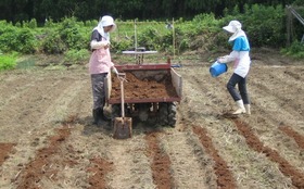 有機培養土利用の循環農法指導