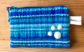 ＜数量限定＞すべて一点もの！熊本の「天草きぼうの家」さんにて手作り「さをり織り」コインケース