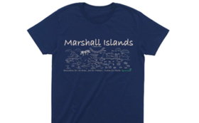 マーシャル諸島から贈り物（オリジナルTシャツ 紺）