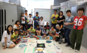 【広野町の子どもたちの未来に向けた支援を】ポストカード型にした子どもたちの作品にメッセージ