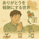 ""ありがとう""を報酬にする実験🧪🌍✈️